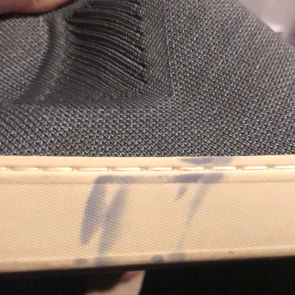 Rothys Chelsea Knit High Top Sneaker Gray Sz 7.5 - Picture 11 of 12